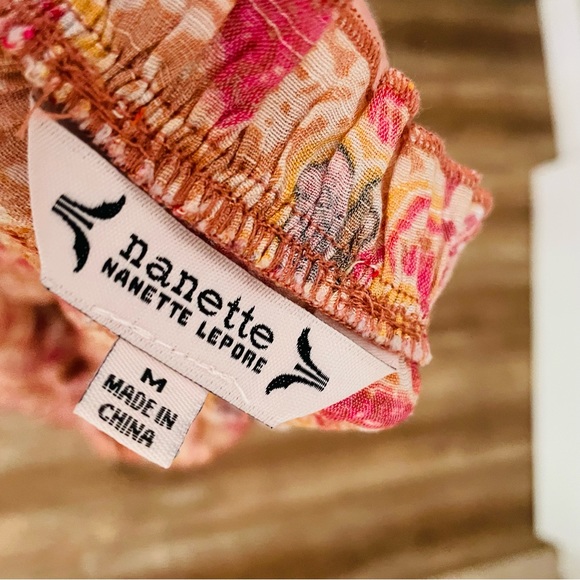 Nanette Lepore Floral Smocked Top - Picture 6 of 7